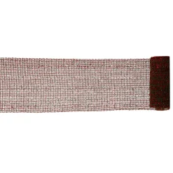 Ribbon*Vickerman Silver And Red Sparkling Christmas Craft Ribbon 6" X 4 Yards