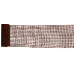 Ribbon*Vickerman Silver And Red Sparkling Christmas Craft Ribbon 6" X 4 Yards