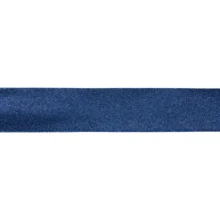 Ribbon*Northlight Sparkly Blue Solid Christmas Wired Craft Ribbon 2.5" X 16 Yards