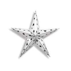 Beistle Starry Night Themed Silver 3-D Foil Star Cutout Party Decoration 12"