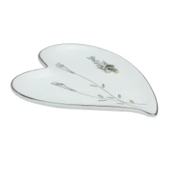 Roman 25Th Silver Wedding Anniversary Heart Shaped Ring Holder #11082