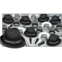 Beistle The Black And White Kit Assortment For 50 People For New Year's Eve