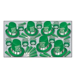 Beistle The Glimmering Green Kit For 50 People For New Year's Eve