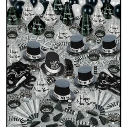 Beistle The Silver Bonanza Kit For 100 People For New Year's Eve