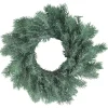 Unlit Wreaths*Northlight Traditional Frosted Green Pine Decorative Christmas Wreath - 12-Inch, Unlit