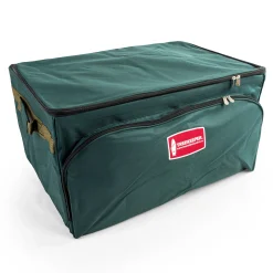 Northlight Ornament Storage>3-Tray Fabric Lined Christmas Ornament Storage Bag - Holds 72 Ornaments