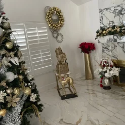 Shatterproof Ball Wreaths*Northlight Vegas Gold 3-Finish Shatterproof Ball Christmas Wreath - 24-Inch, Unlit