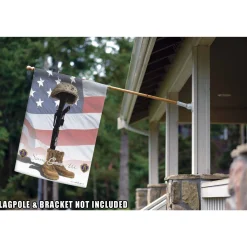 Toland Home Garden White And Red "Some Gave All" Patriotic Outdoor House Flag 40" X 28"