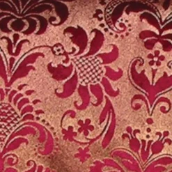 The Ribbon People Wine Red Shiny Floral Wired Craft Ribbon 3" X 20 Yards