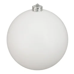 Northlight Shatterproof>Winter White Shatterproof Matte Christmas Ball Ornament 6" (150Mm)