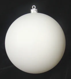 Northlight Shatterproof>Winter White Shatterproof Matte Christmas Ball Ornament 6" (150Mm)