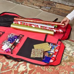 Decoration Storage*Northlight Zip-Up Wrapping Paper Christmas Storage Organizer Bag